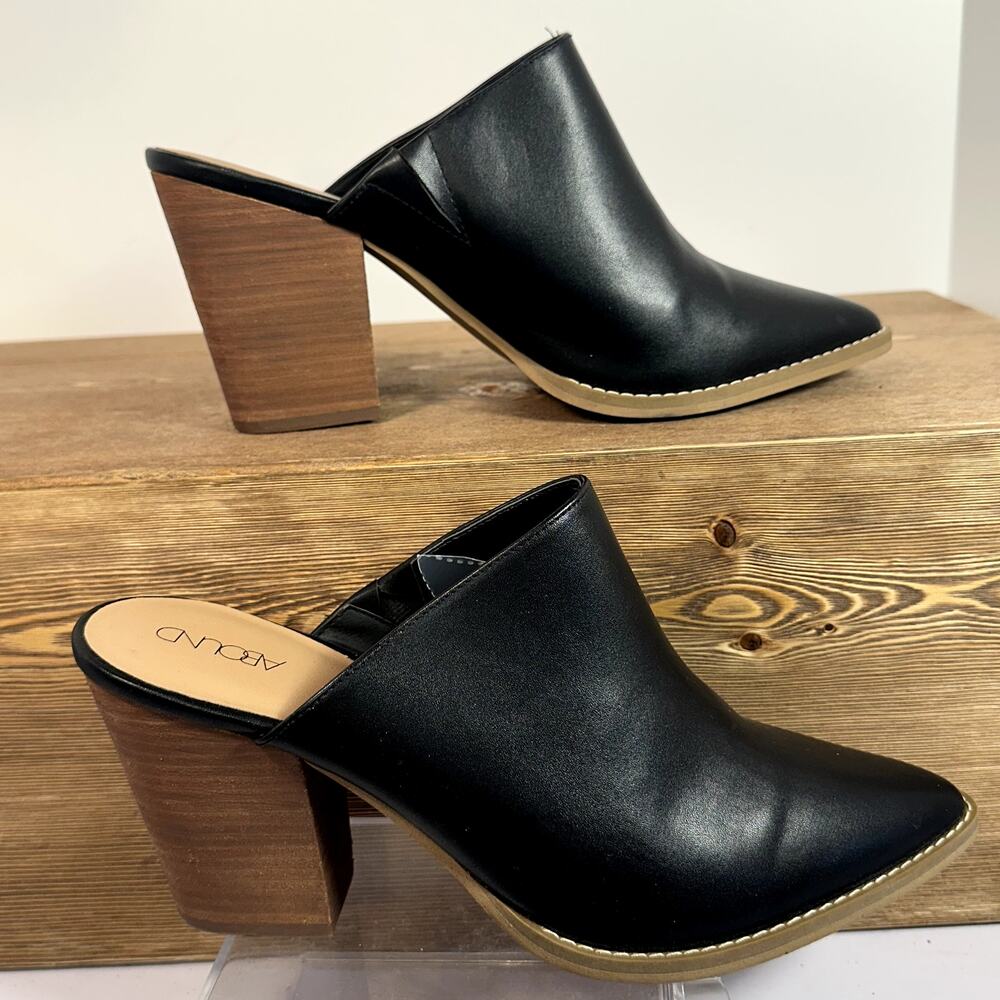 Abound Maya Pointed Toe Block Heel Mules Womens S… - image 2